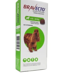 BRAVECTO 500 MG®(10 – 20 KG) X 1 UND – 3 meses antipulgas