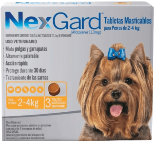 NEX GARD S 0.5 GR (2 - 4 KG) x 3 UND