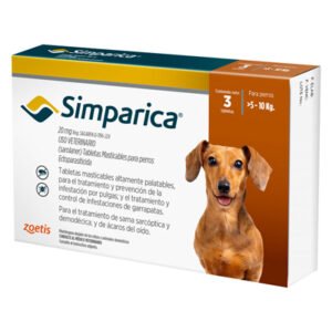 SIMPARICA 20 MG (5.1 - 10 KG) x 3 UND