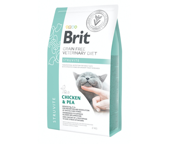 BRIT GF VET DIETS CAT STRUVITE x 2 KG