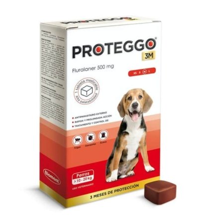 PROTEGGO 3M x 500 MG (10.1 – 20 KG) x UND