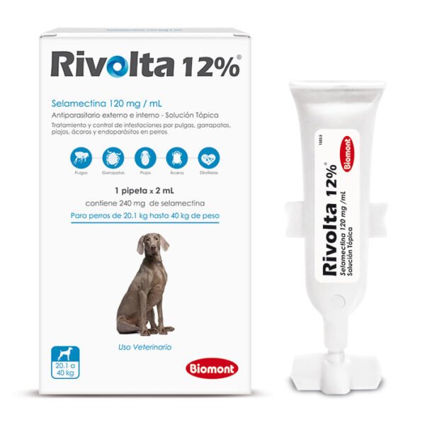 RIVOLTA 12% 2 ML (20.1 - 40 KG) x 1 UND