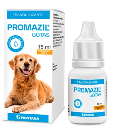 Promazil Gotas tranquilizante veterinario para perros y gatos – 15 ml