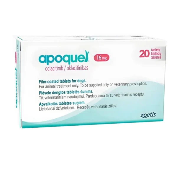 Sin título (1000 x 1000 px) (2) Apoquel 16 mg x 30 unidades - Zoetis para perros – tratamiento alergias y dermatitis en Perú