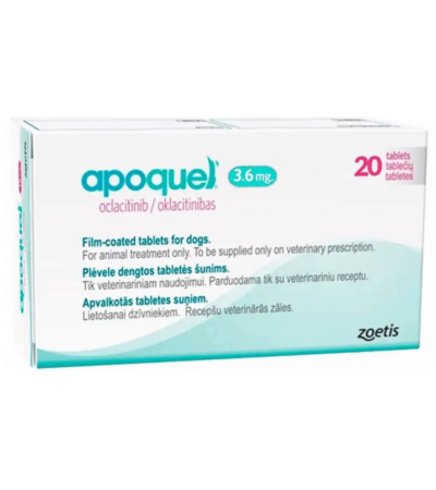 Apoquel 3.6 mg Zoetis x 30 Tabletas Original para Alergia y Picazón en Perros – Precio Perú