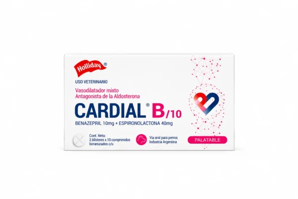 Caja-veterinaria-Cardial-B_10-1 finolais CARDIAL B/10 – Benazepril 10 mg + Espironolactona 40 mg para Perros