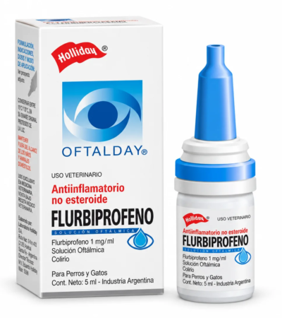 Flurbiprofeno  1 mg/ml 5 ml – Colirio Veterinario para Perros y Gatos