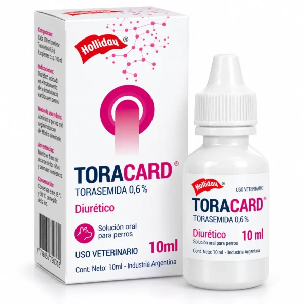 Toracard 0,6% 10 ml | Torasemida Diurético para Perros
